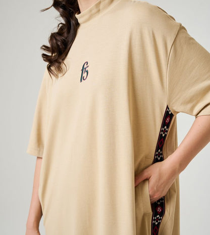 F5 TAPE T-SHIRT DRESS