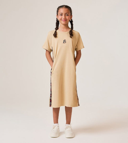 F5 TAPE T-SHIRT DRESS - GIRLS